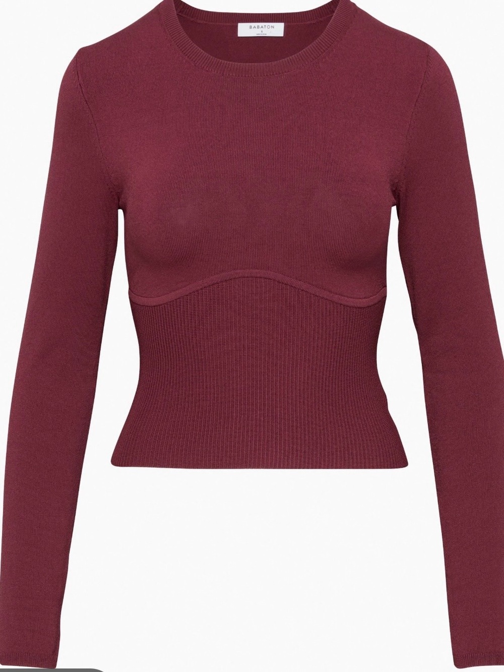 Babaton Sculpt Knit Empire Long Sleeve Shirt
